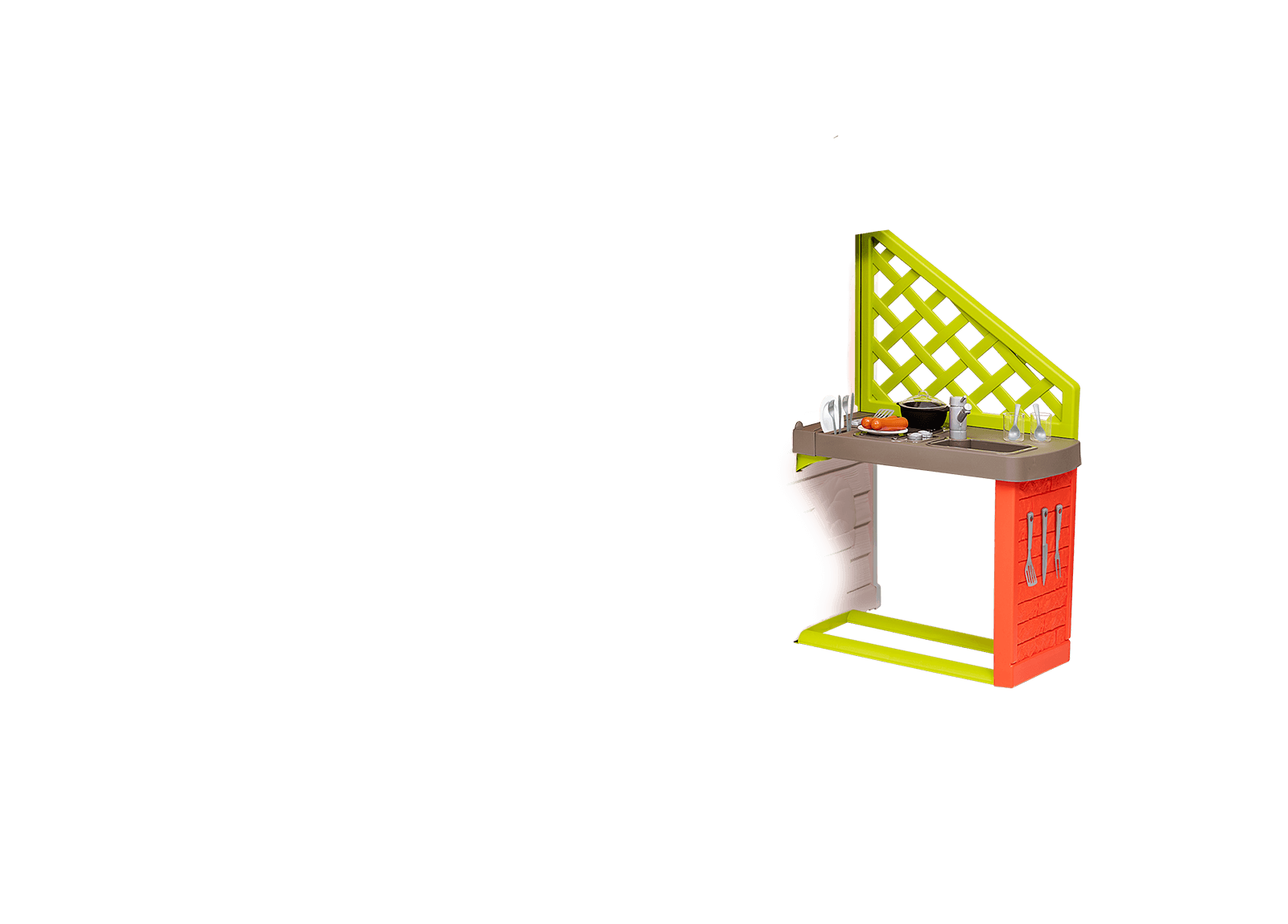 Casetta Corolle Playhouse Smoby con 2 finestre con persiane ed imposta scorrevoli e mezza porta, filtro UV dai 2 anni