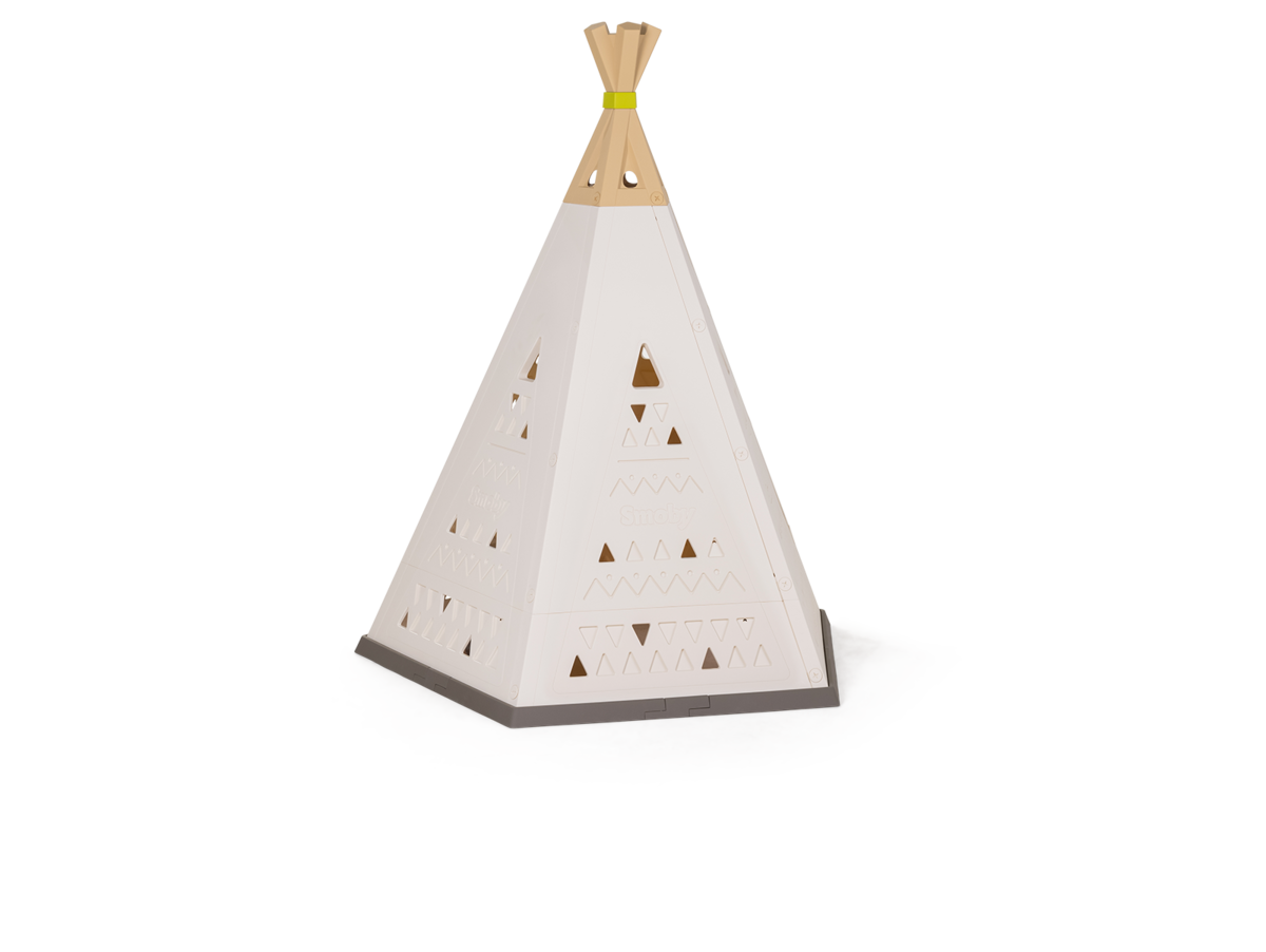 Tenda naturale Indoor&Outdoor Teepee Evolutive Smoby regolabile in altezza 159-184 cm con tenda in tessuto Filtro UV dai 2-8 anni