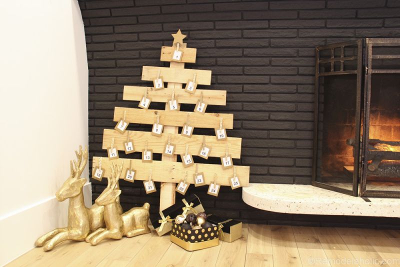 Calendario dell’Avvento con pallet