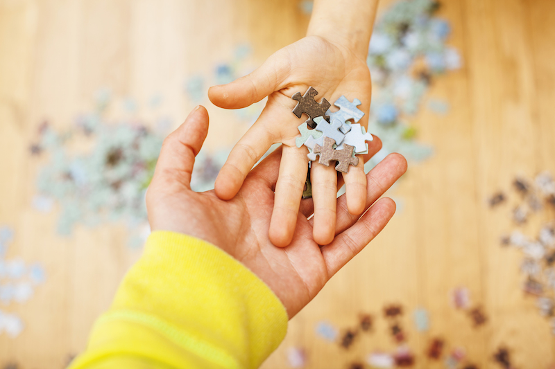 Puzzle stavebnice per bambini