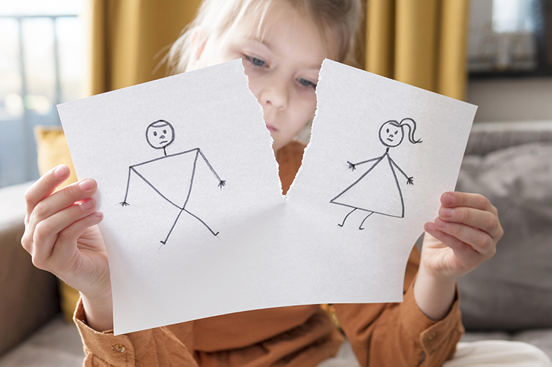 Bambina e divorzio dei genitori
